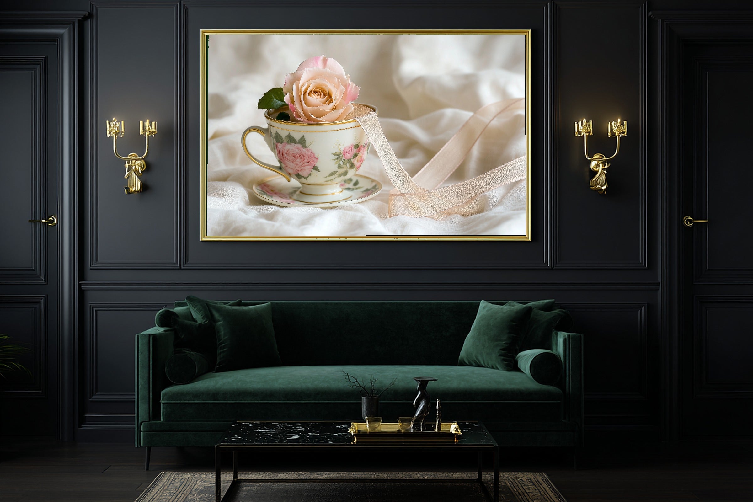 Hand-picked Coquette Rose Teacup Vintage Giclée Print — Dreamy Cozy Studio for the Living Room, Ready-to-Hang Art Lover in Your Life Gift — coquette-rose-teacup-vintage-office-wall-art.jpg
