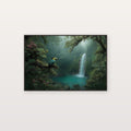 Costa Rica Jungle Canvas Wall Art | Tropical Rainforest Print, Green Nature, Wildlife Decor, Stretched Canvas — costa rica jungle canvas print