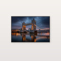 Tower Bridge Canvas Wall Art | London Print, Thames River, British Decor, Stretched Canvas — london tower bridge canvas print
