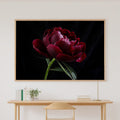 Soft Painterly Dark Peony Moody Floral Art Print — Timeless Decor for the Living Room, Stretched Canvas the Art Lover in Your Life Will Love — dark-peony-moody-floral-canvas-print.jpg