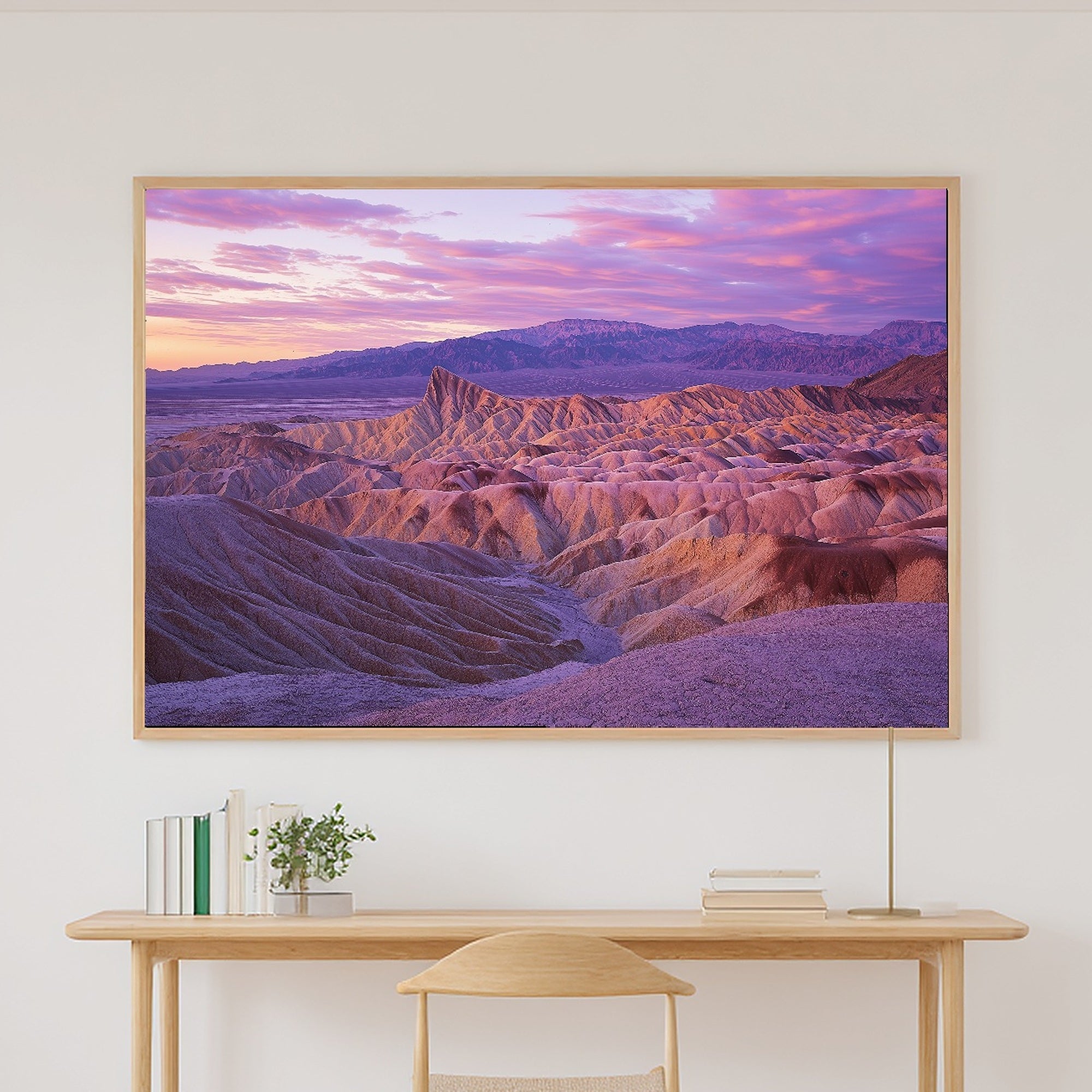 Warm Gallery Death Valley Retro Poster Canvas Wall Art — Cozy Print for the Living Room, A Gift the Art Lover in Your Life Will Adore — death-valley-retro-poster-canvas-print.jpg