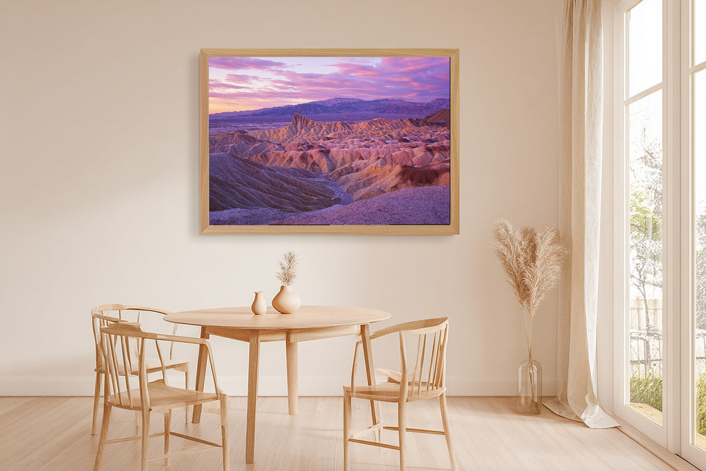 Warm Gallery Death Valley Retro Poster Canvas Wall Art — Cozy Print for the Living Room, A Gift the Art Lover in Your Life Will Adore — death-valley-retro-poster-dining-room-wall-art.jpg