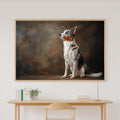 Dog Portrait Australian Shepherd Soulful Painterly Wall Art — Cozy Print for the Living Room — dog-portrait-australian-shepherd-canvas-print.jpg