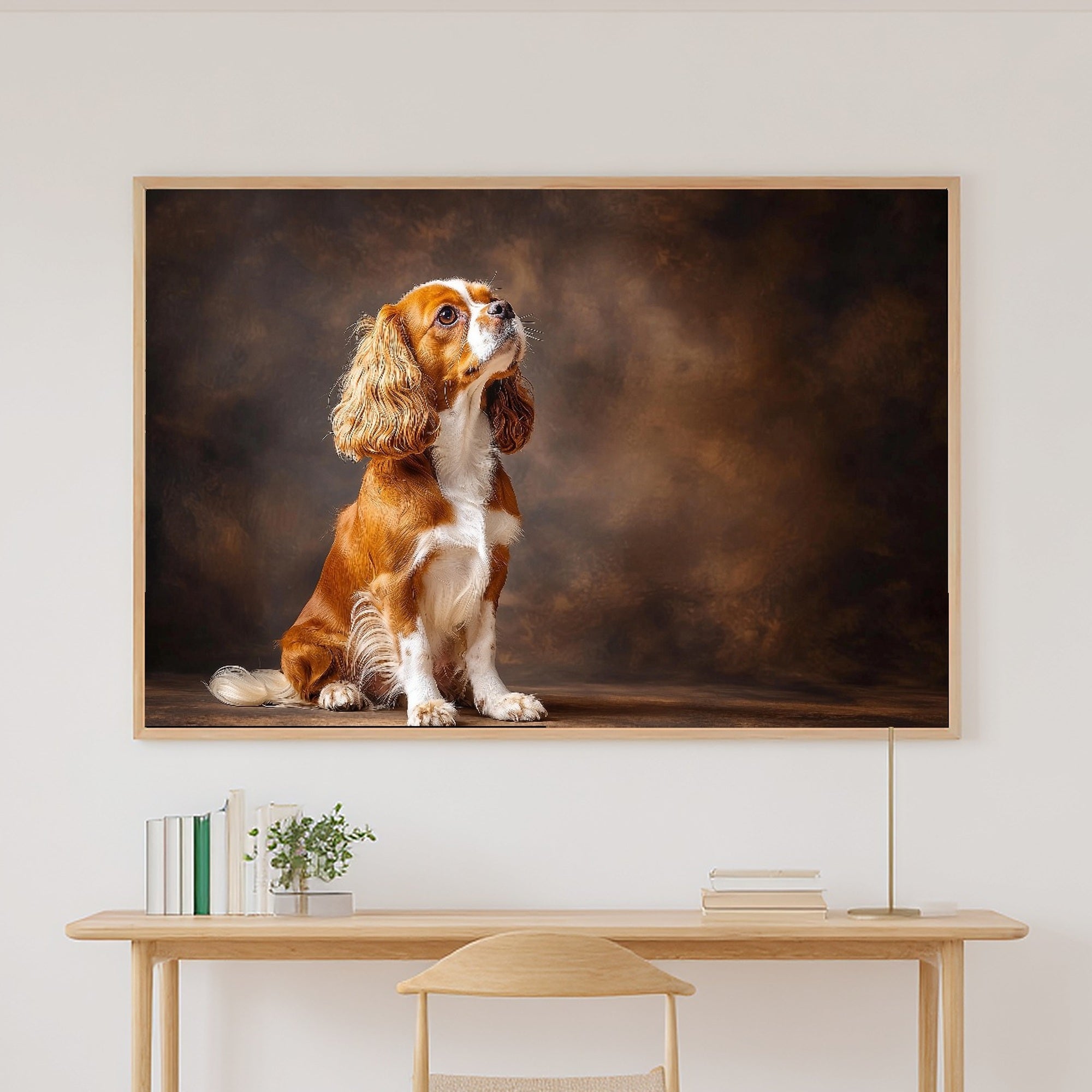 Heartfelt Pet Dog Portrait Cavalier King Charles Canvas Wall Art — Tender Print for the Living Room — dog-portrait-cavalier-king-charles-canvas-print.jpg