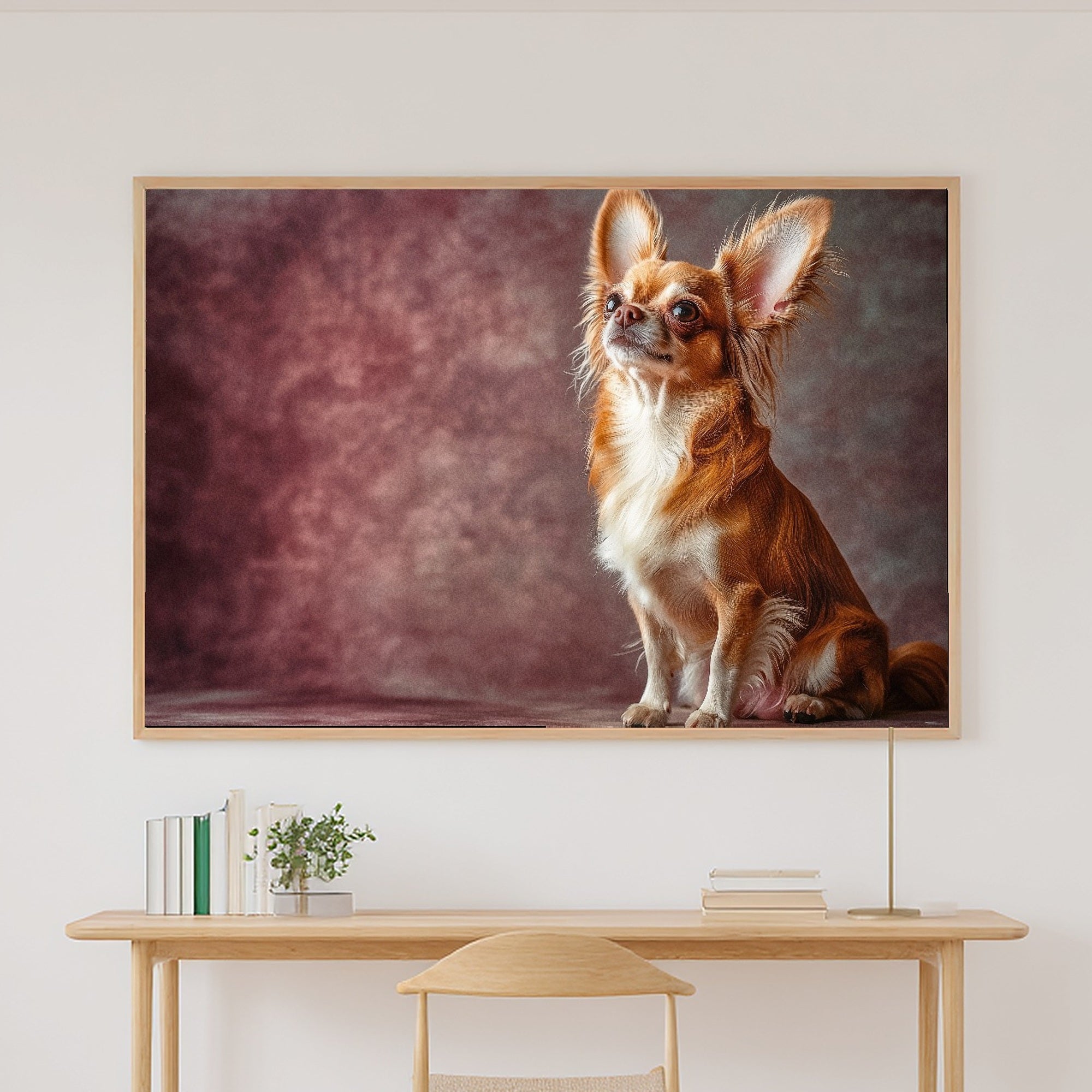 Tender Oil-Painting Dog Portrait Chihuahua Canvas Wall Art — Timeless Print for the Living Room — dog-portrait-chihuahua-canvas-print.jpg