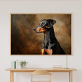 Tender Oil-Painting Dog Portrait Doberman Art Print — Heartfelt Decor for the Living Room — dog-portrait-doberman-canvas-print.jpg