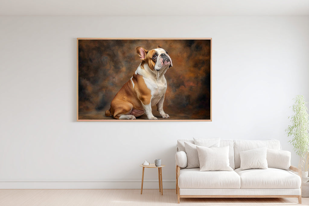 Soulful Painterly Dog Portrait English Bulldog Art Print — Timeless Decor for the Living Room — dog-portrait-english-bulldog-bedroom-wall-art.jpg