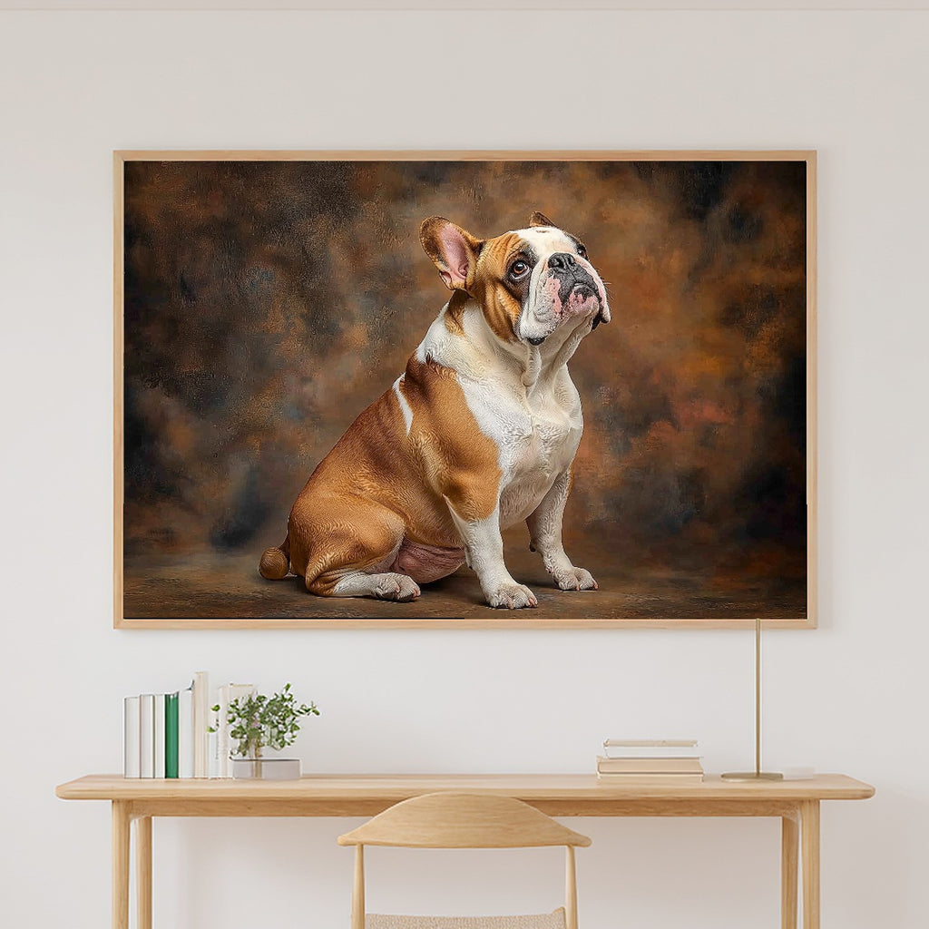 Soulful Painterly Dog Portrait English Bulldog Art Print — Timeless Decor for the Living Room — dog-portrait-english-bulldog-canvas-print.jpg