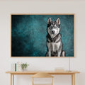 Dog Portrait Husky Print on Stretched Canvas — Cozy Tender Oil-Painting for the Living Room, Gift for the Pet Lover in Your Life — dog-portrait-husky-canvas-print.jpg