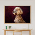 Painterly Dog Portrait Poodle — Heartfelt Pet Wall Art, Warm Living Room Decor, Stretched Canvas, Ready to Hang — dog-portrait-poodle-canvas-print.jpg