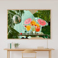 Dopamine Cocktail Bar Print on Stretched Canvas — Heartfelt Maximalist Retro for the Kitchen, Gift for the Happy-Home Friend — dopamine-cocktail-bar-canvas-print.jpg