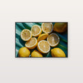Lemon Squeeze Canvas Wall Art | Dopamine Citrus Print, Maximalist Kitchen Decor, Stretched Canvas — dopamine-lemon-squeeze-canvas-print.jpg