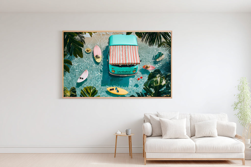 Hand-picked Dopamine Retro Camper Giclée Print — Cozy Colourful Playful for the Kitchen, Ready-to-Hang Happy-Home Friend Gift — dopamine-retro-camper-bedroom-wall-art.jpg