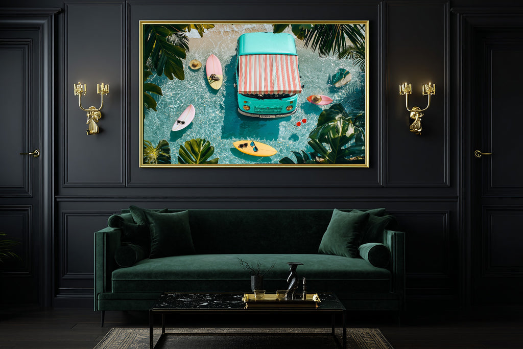 Hand-picked Dopamine Retro Camper Giclée Print — Cozy Colourful Playful for the Kitchen, Ready-to-Hang Happy-Home Friend Gift — dopamine-retro-camper-office-wall-art.jpg