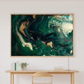 Luxe Modern Emerald Gold Marble Luxe Canvas Wall Art — Gilded Print for the Home Office, A Gift the Modern-Home Friend Will Adore — emerald-gold-marble-luxe-canvas-print.jpg
