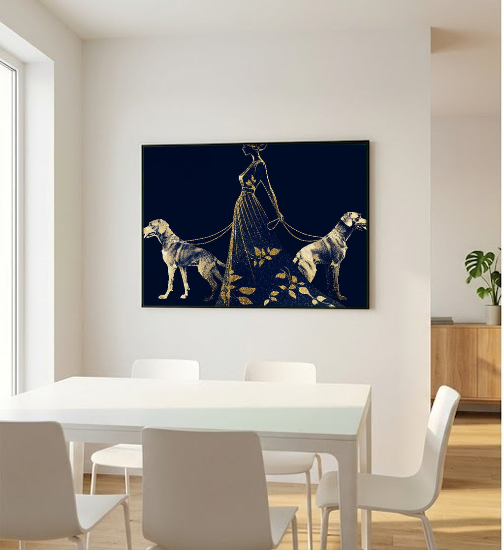 Erte Greyhound Canvas Wall Art | Art Deco Silhouette Print, 1920s Glamour Decor, Stretched Canvas — erte-greyhound-silhouette-bedroom-wall-art.jpg