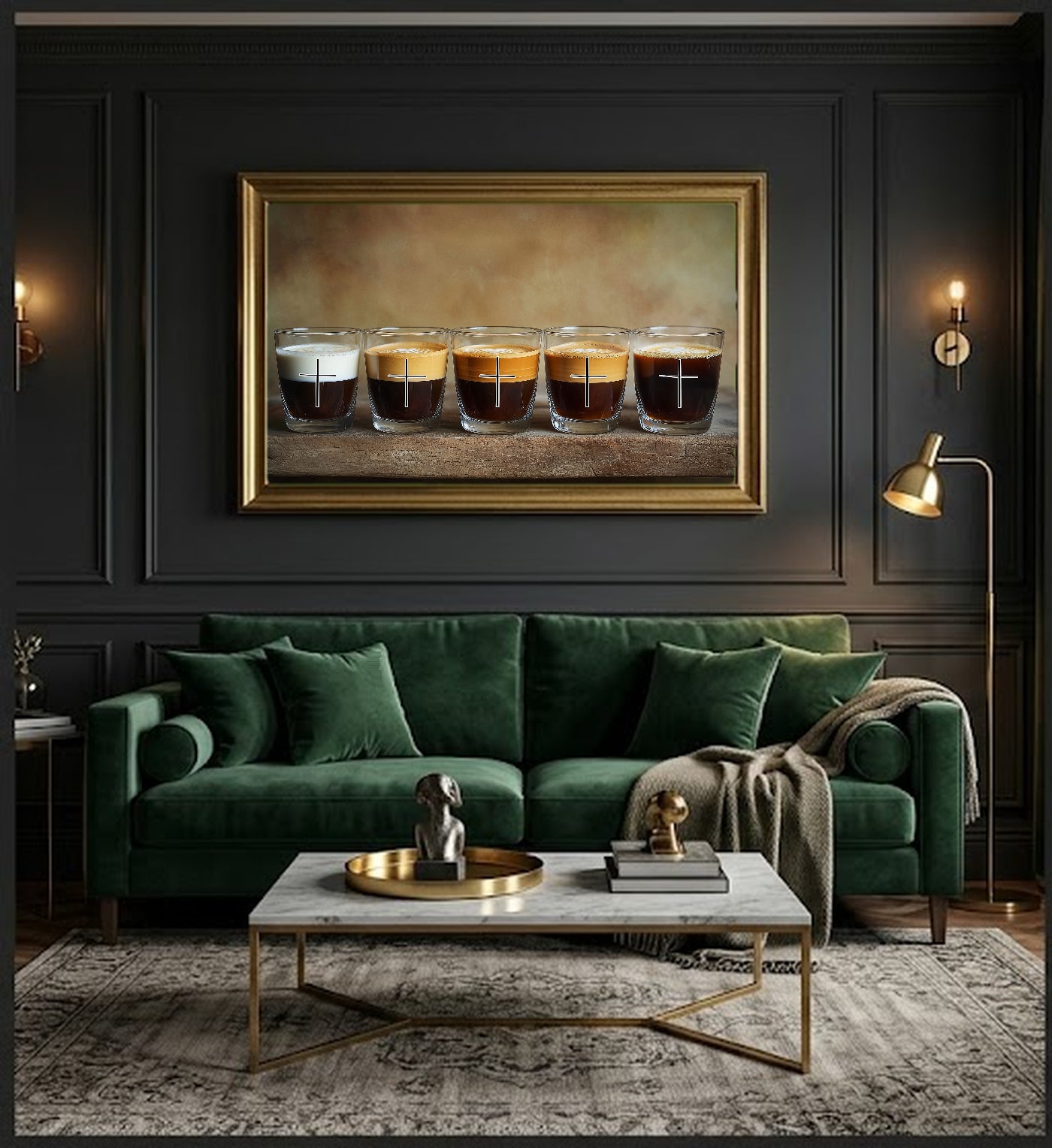 Espresso Ratios Canvas Wall Art | Coffee Drink Diagram Print, Cafe Kitchen Decor, Stretched Canvas — espresso-drink-ratios-office-wall-art.jpg