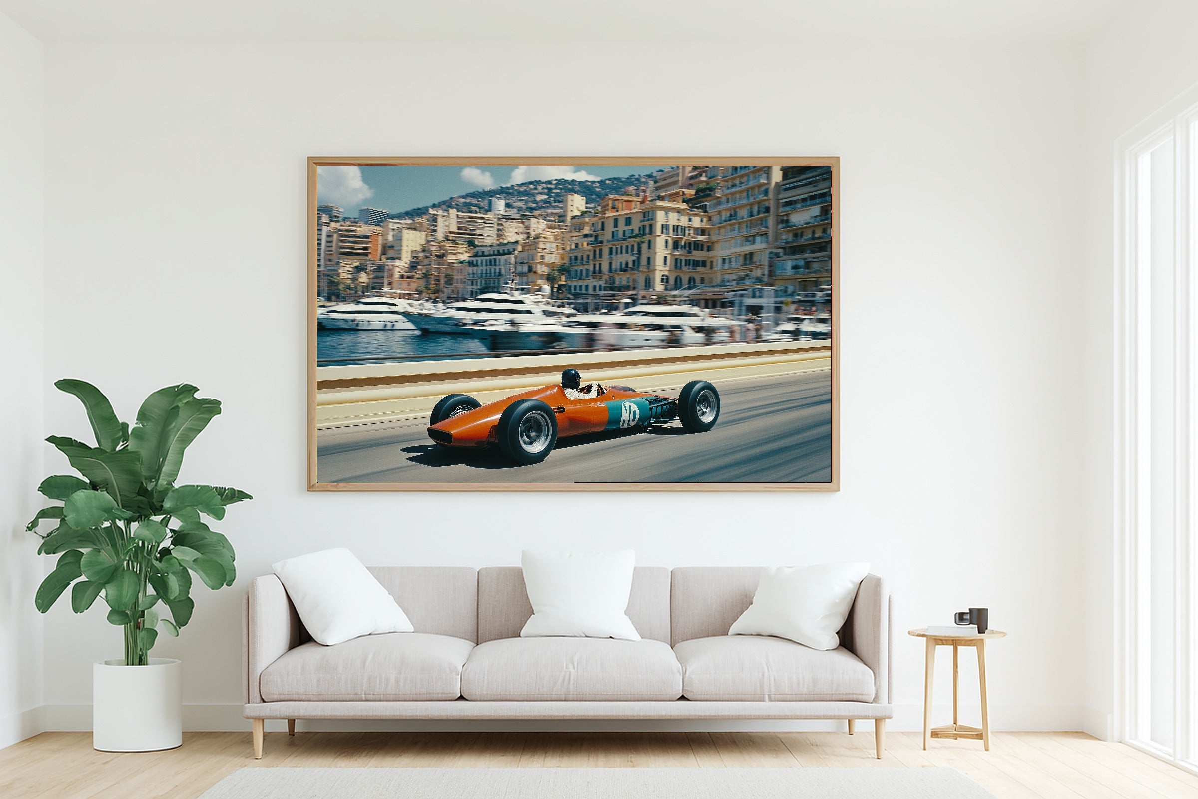 F1 Monaco Grand Prix Retro Cozy Studio Wall Art — Soulful Print for the Living Room, Stretched Canvas Gift for the Art Lover in Your Life — f1-monaco-grand-prix-retro-living-room-wall-art.jpg