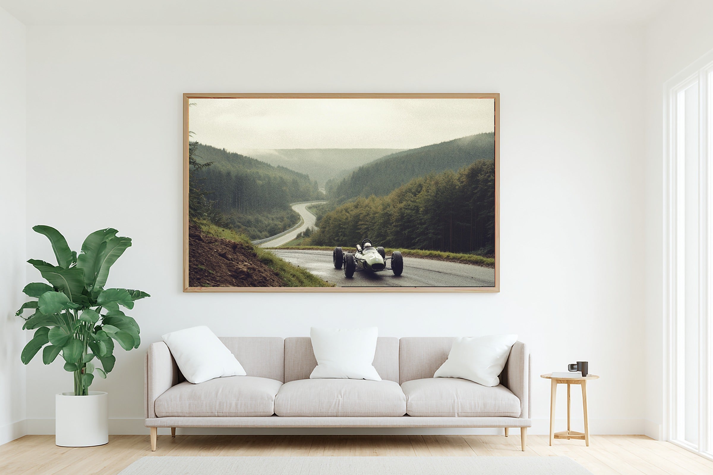 Soft Painterly F1 Spa Francorchamps Retro Canvas Wall Art — Warm Print for the Living Room, A Gift the Art Lover in Your Life Will Adore — f1-spa-francorchamps-retro-living-room-wall-art.jpg