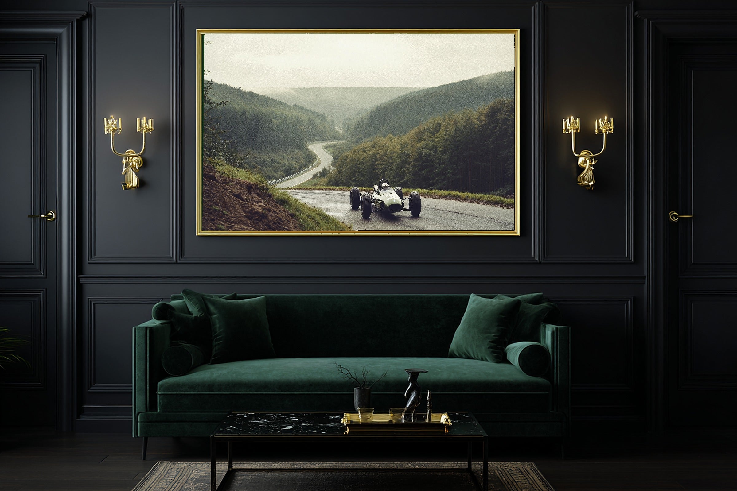 Soft Painterly F1 Spa Francorchamps Retro Canvas Wall Art — Warm Print for the Living Room, A Gift the Art Lover in Your Life Will Adore — f1-spa-francorchamps-retro-office-wall-art.jpg