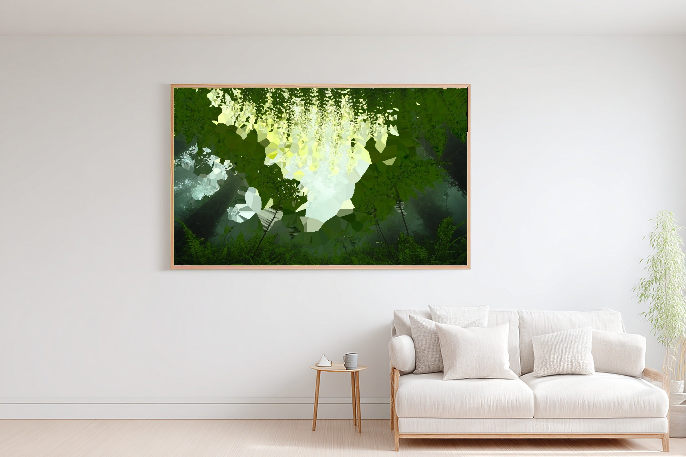 Hand-picked Fern Botanical Arch Giclée Print — Warm Glowing Midnight for the Bedroom, Ready-to-Hang Aurora Chaser Next Door Gift — fern-botanical-arch-bedroom-wall-art.jpg