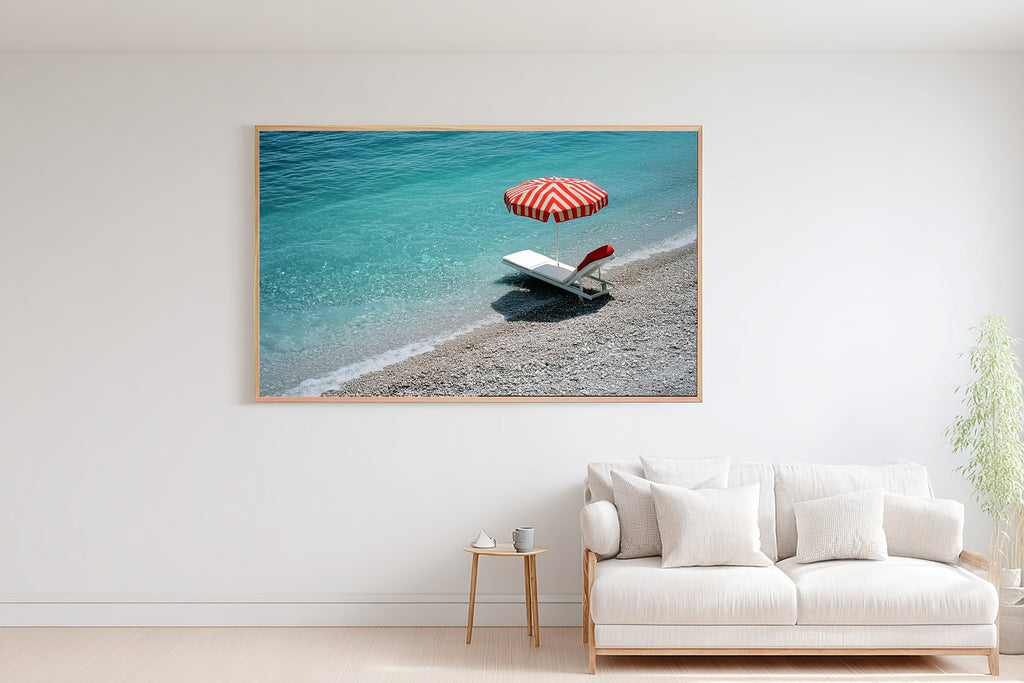 Sunlit Palm French Riviera Chair Canvas Wall Art — Warm Print for the Sunroom, A Gift the Island-Loving Friend Will Adore — french-riviera-chair-bedroom-wall-art.jpg