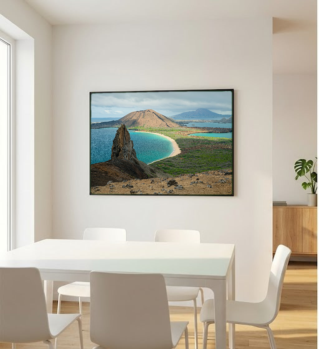 Galapagos Islands Canvas Wall Art | Ecuador Wildlife Print, Tropical Nature, Coastal Decor, Stretched Canvas — galapagos-islands-bedroom-wall-art.jpg