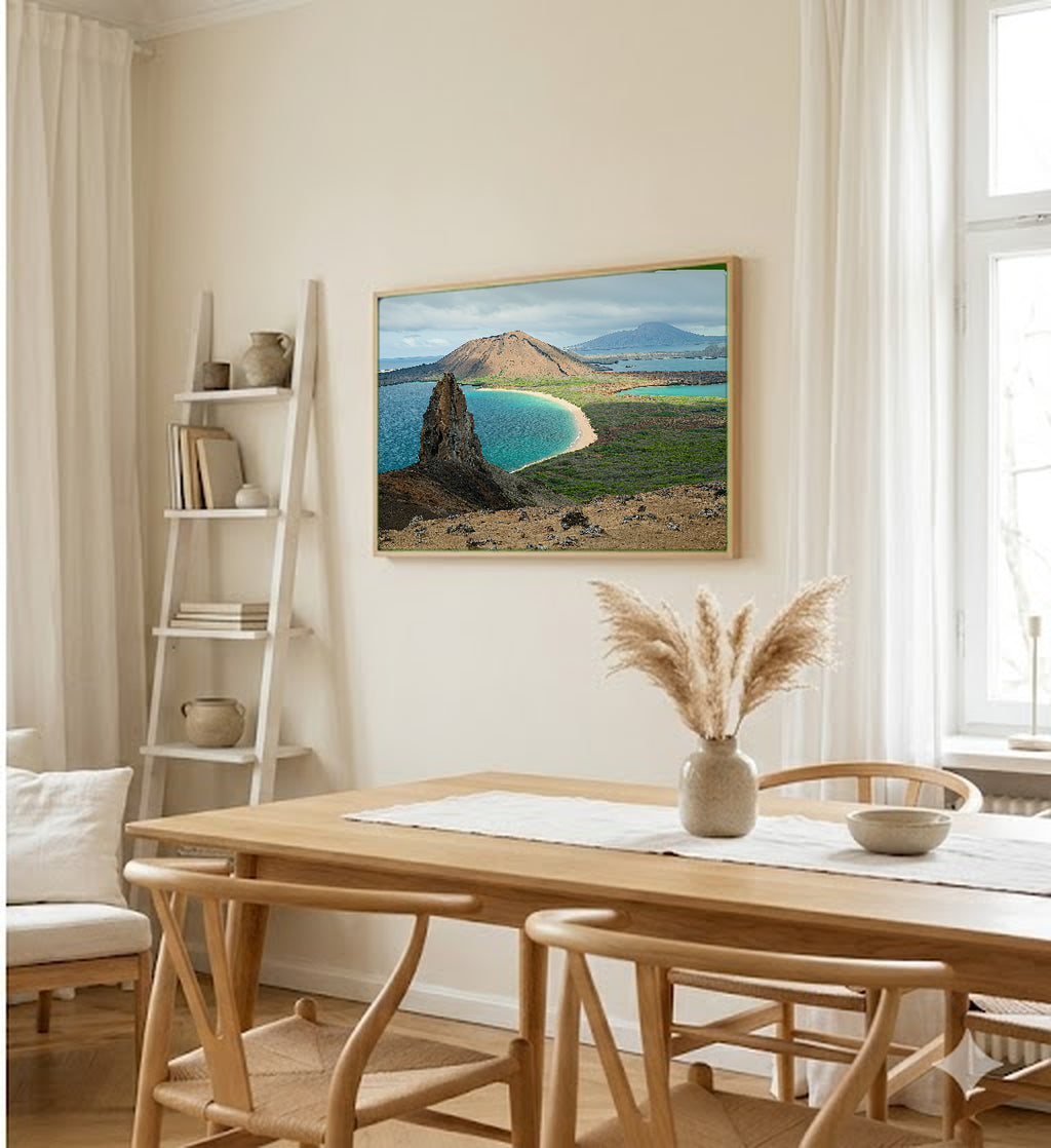 Galapagos Islands Canvas Wall Art | Ecuador Wildlife Print, Tropical Nature, Coastal Decor, Stretched Canvas — galapagos-islands-dining-room-wall-art.jpg