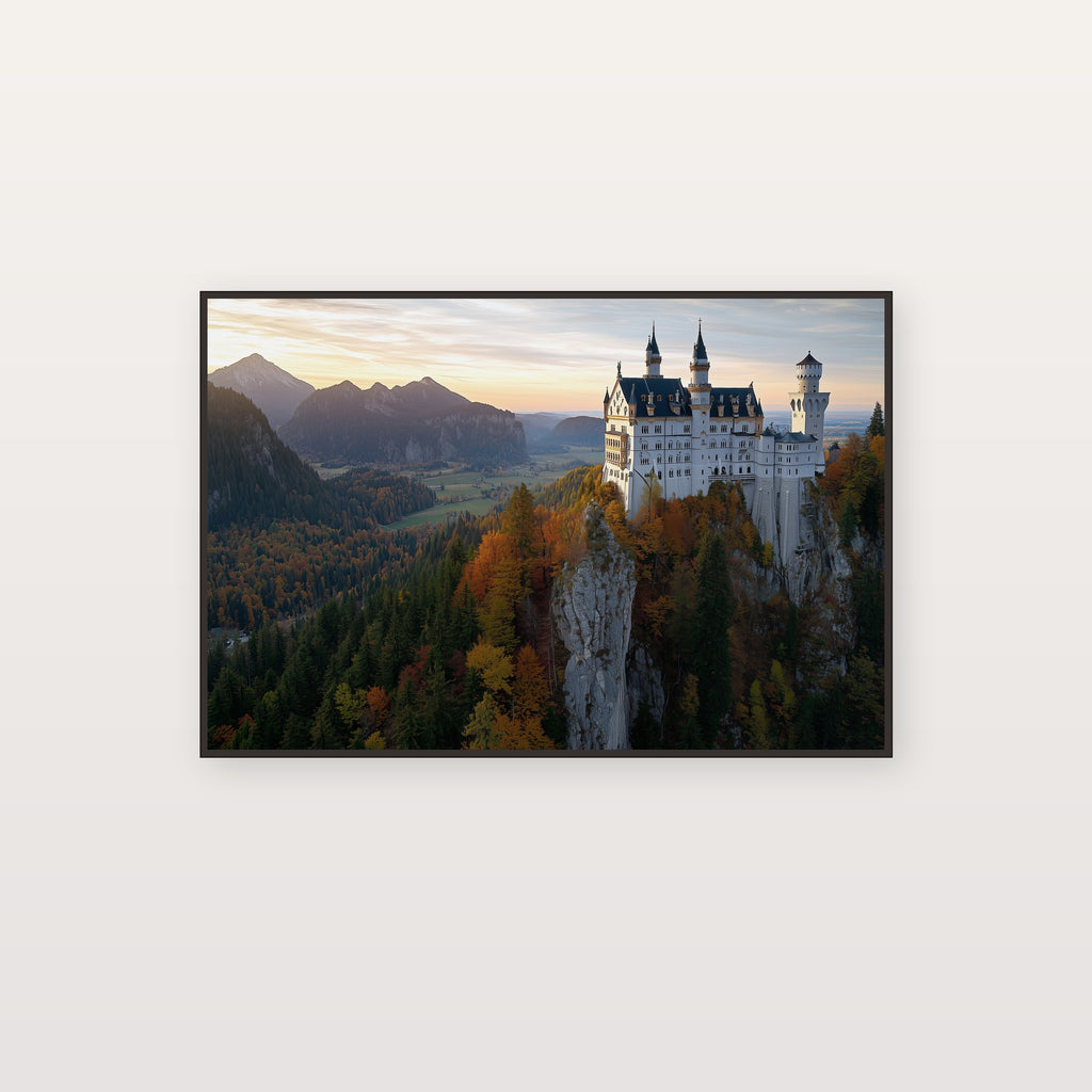 Neuschwanstein Castle Canvas Wall Art | Bavaria Germany Print, Fairy Tale Decor, European Landmark, Stretched Canvas — germany-neuschwanstein-canvas-print.jpg