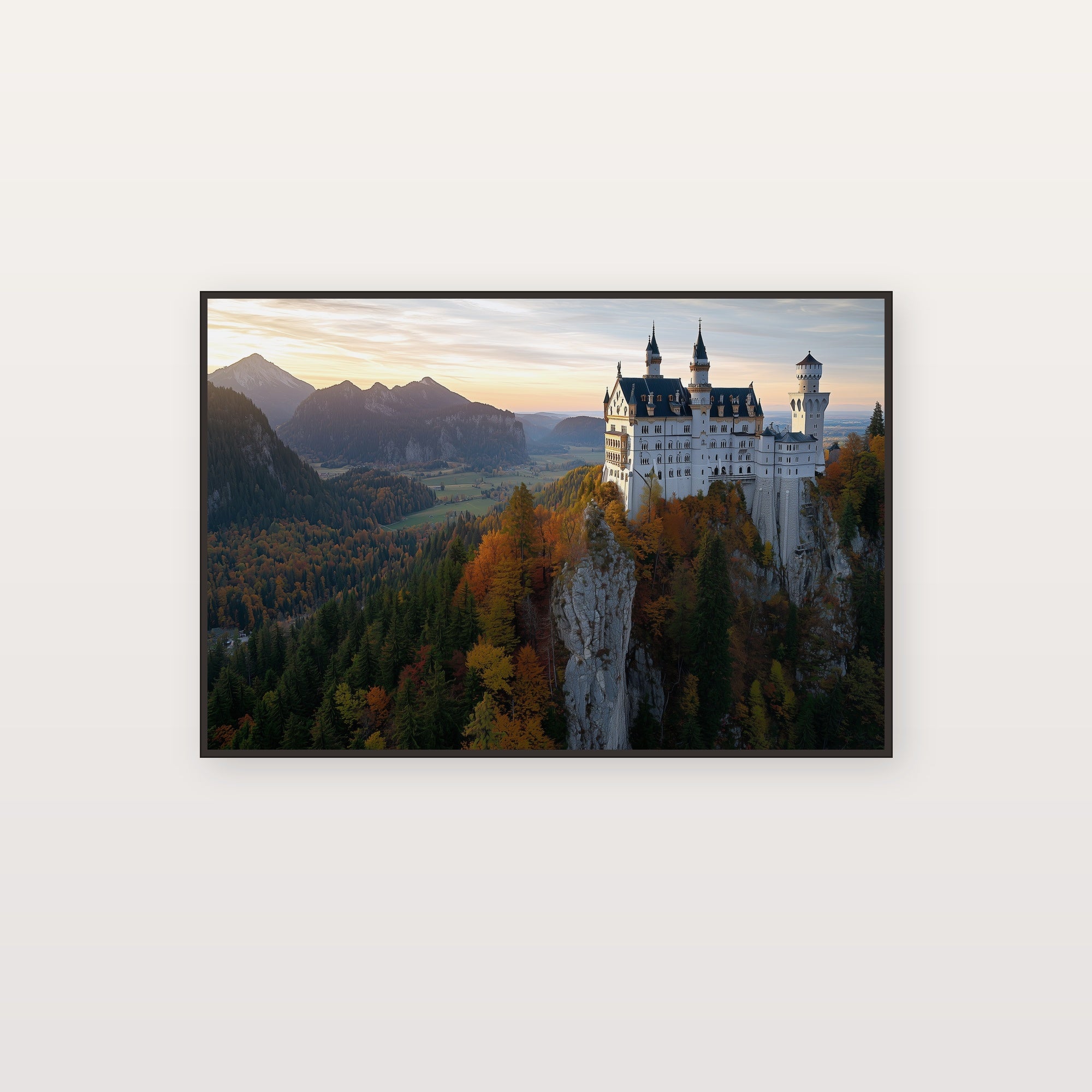 Neuschwanstein Castle Canvas Wall Art | Bavaria Germany Print, Fairy Tale Decor, European Landmark, Stretched Canvas — germany-neuschwanstein-canvas-print.jpg