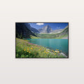 Glacier National Park Canvas Wall Art | Grinnell Lake Print, Montana Mountains, Nature Decor, Stretched Canvas — glacier-grinnell-canvas-print.jpg