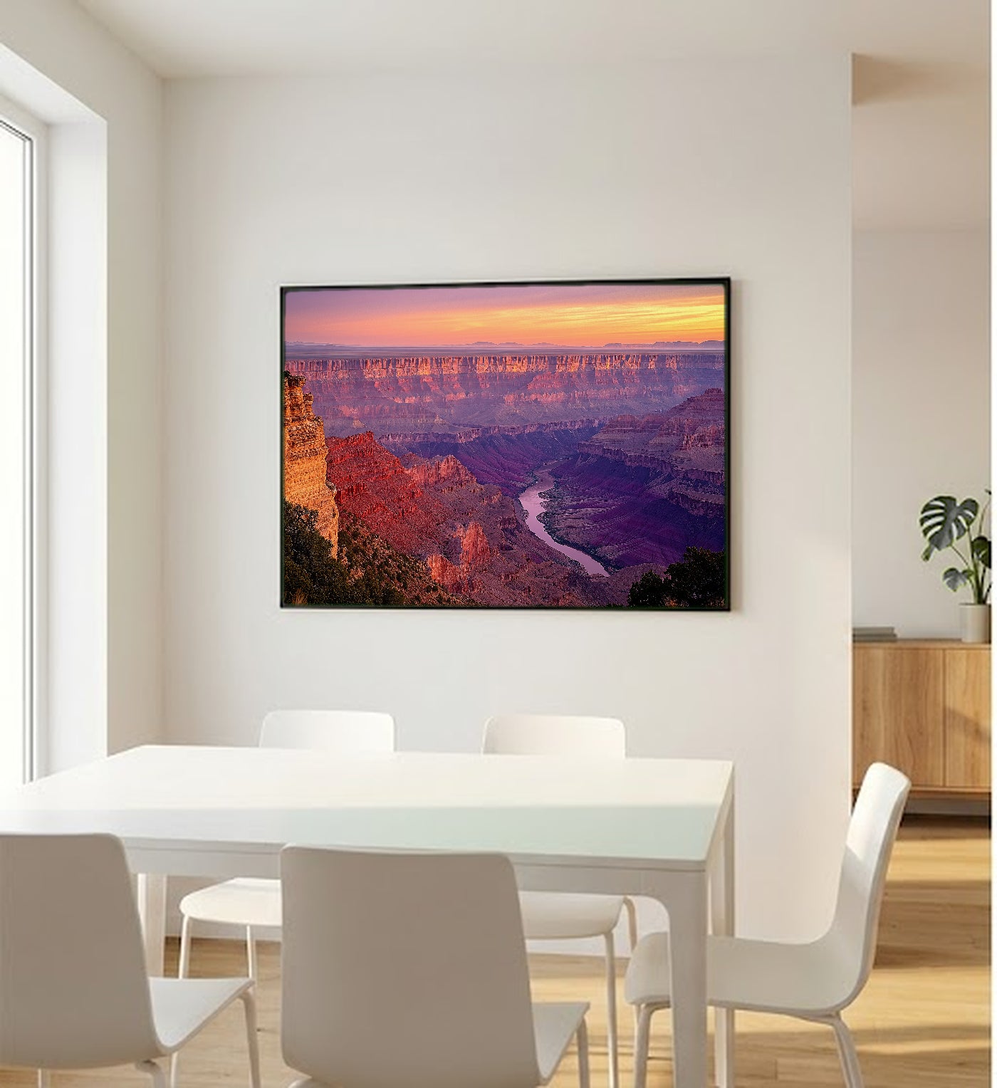Grand Canyon Canvas Wall Art | Arizona Sunrise Print, Desert Landscape, Southwest Decor, Stretched Canvas — grand-canyon-sunrise-bedroom-wall-art.jpg