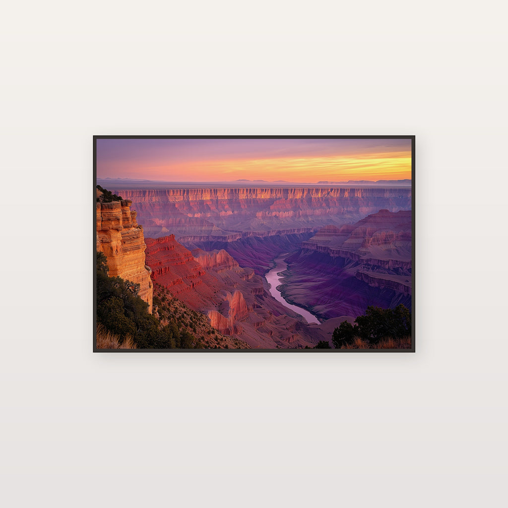 Grand Canyon Canvas Wall Art | Arizona Sunrise Print, Desert Landscape, Southwest Decor, Stretched Canvas — grand-canyon-sunrise-canvas-print.jpg