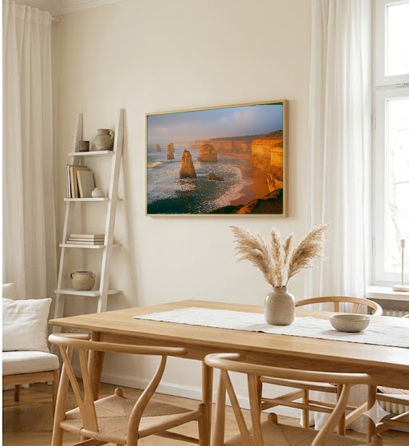 Great Ocean Road Canvas Wall Art | Twelve Apostles Australia Print, Coastal Decor, Stretched Canvas — great-ocean-road-dining-room-wall-art.jpg