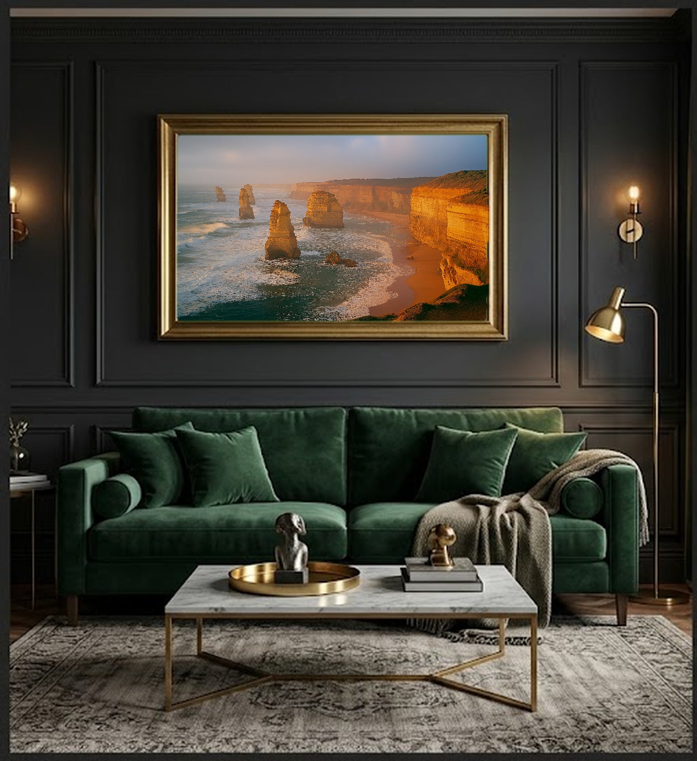 Great Ocean Road Canvas Wall Art | Twelve Apostles Australia Print, Coastal Decor, Stretched Canvas — great-ocean-road-office-wall-art.jpg