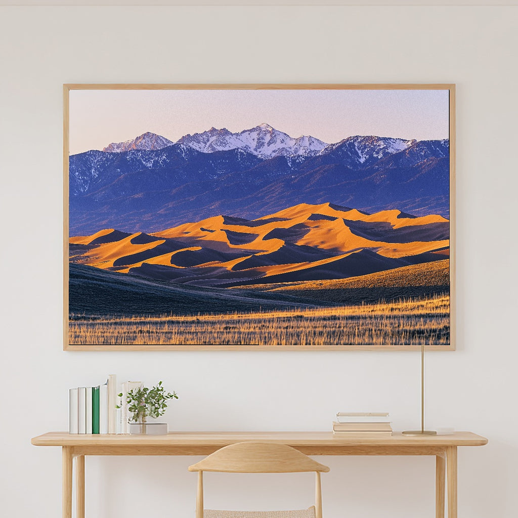 Quiet Great Sand Dunes Retro Poster — Dreamy Timeless Wall Art, Warm Living Room Decor, Stretched Canvas, Ready to Hang — great-sand-dunes-retro-poster-canvas-print.jpg