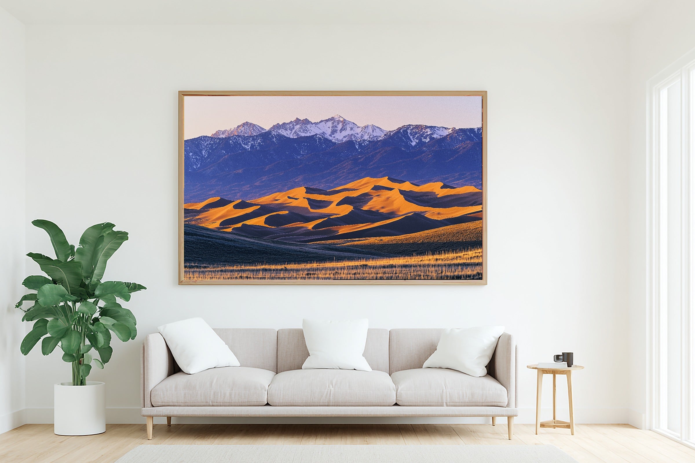 Quiet Great Sand Dunes Retro Poster — Dreamy Timeless Wall Art, Warm Living Room Decor, Stretched Canvas, Ready to Hang — great-sand-dunes-retro-poster-living-room-wall-art.jpg