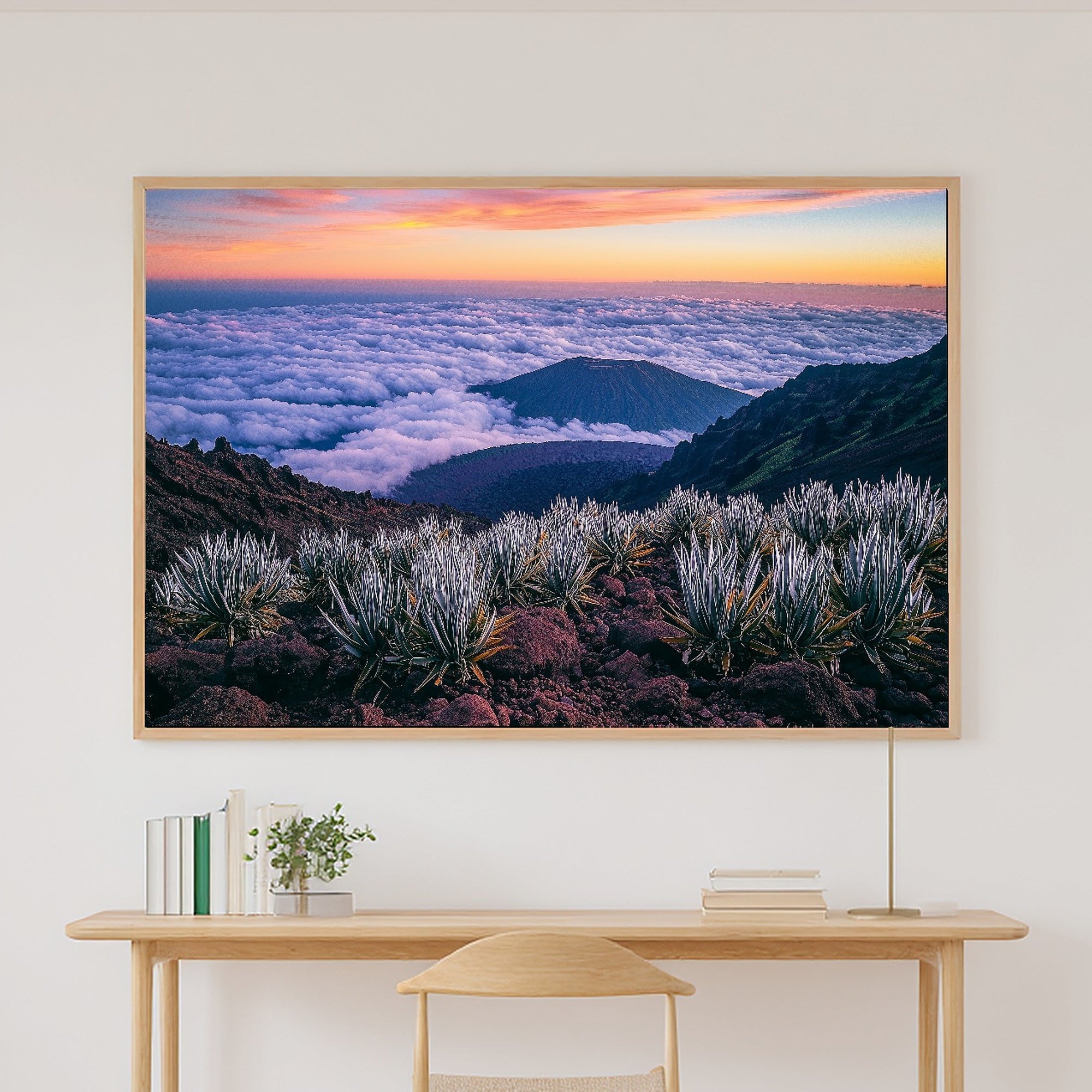 Hand-picked Haleakala Retro Poster Giclée Print — Moody Dreamy Timeless for the Living Room, Ready-to-Hang Art Lover in Your Life Gift — haleakala-retro-poster-canvas-print.jpg