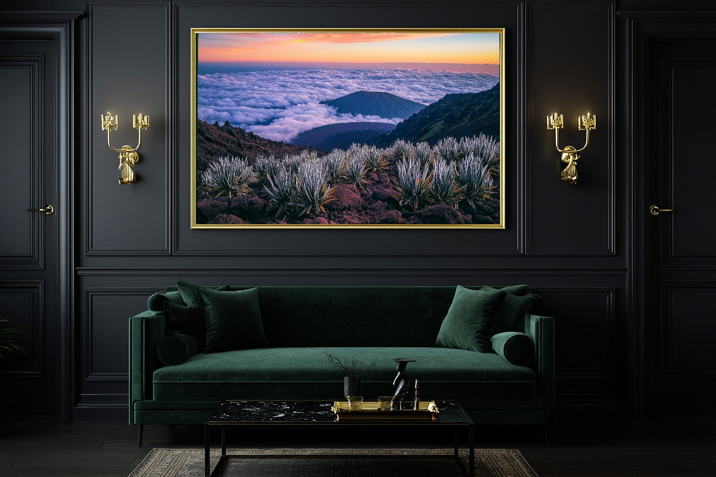 Hand-picked Haleakala Retro Poster Giclée Print — Moody Dreamy Timeless for the Living Room, Ready-to-Hang Art Lover in Your Life Gift — haleakala-retro-poster-office-wall-art.jpg
