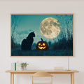 Halloween Black Cat Pumpkin Moon Soft Ocean Wall Art — Warm Print for the Beach House, Stretched Canvas Gift for the Coastal Soul — halloween-black-cat-pumpkin-moon-canvas-print.jpg