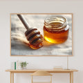 Honey Dipper Amber Jar Giclée Canvas Print, Cozy Neutral Palette Statement Piece, Living Room Wall Art, Gift Under 100 — honey-dipper-amber-jar-canvas-print.jpg