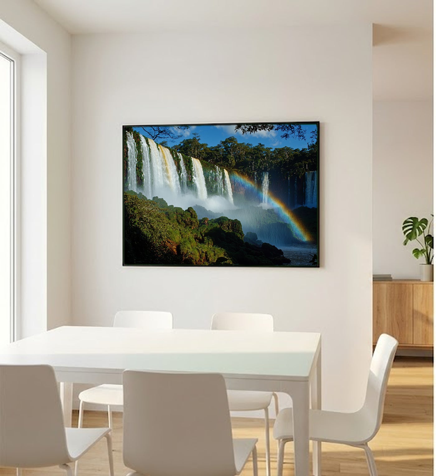 Iguazu Falls Canvas Wall Art | Brazil Argentina Print, Waterfall Wonder, Nature Decor, Stretched Canvas — iguazu-falls-bedroom-wall-art.jpg
