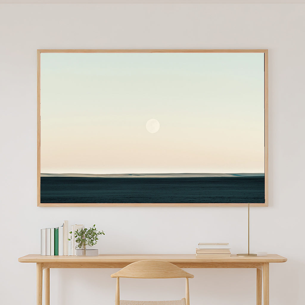 Indigo Moonscape Pale Sky Museum-Quality Canvas, Neutral Brushstroke Canvas Wall Art, Modern Living Room Statement Piece, Gift for Creatives — indigo-moonscape-pale-sky-canvas-print.jpg