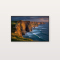 Cliffs of Moher Canvas Wall Art | Ireland Coast Print, Atlantic Ocean, Celtic Decor, Stretched Canvas — ireland-cliffs-moher-canvas-print.jpg