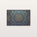 Islamic Geometry Canvas Wall Art - Sacred Pattern Print, Arabesque, Modern Muslim Decor, Stretched Canvas — islamic geometric art canvas print