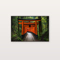 Fushimi Inari Canvas Wall Art | Kyoto Torii Gates Print, Japanese Shrine, Asian Decor, Stretched Canvas — kyoto-fushimi-torii-canvas-print.jpg
