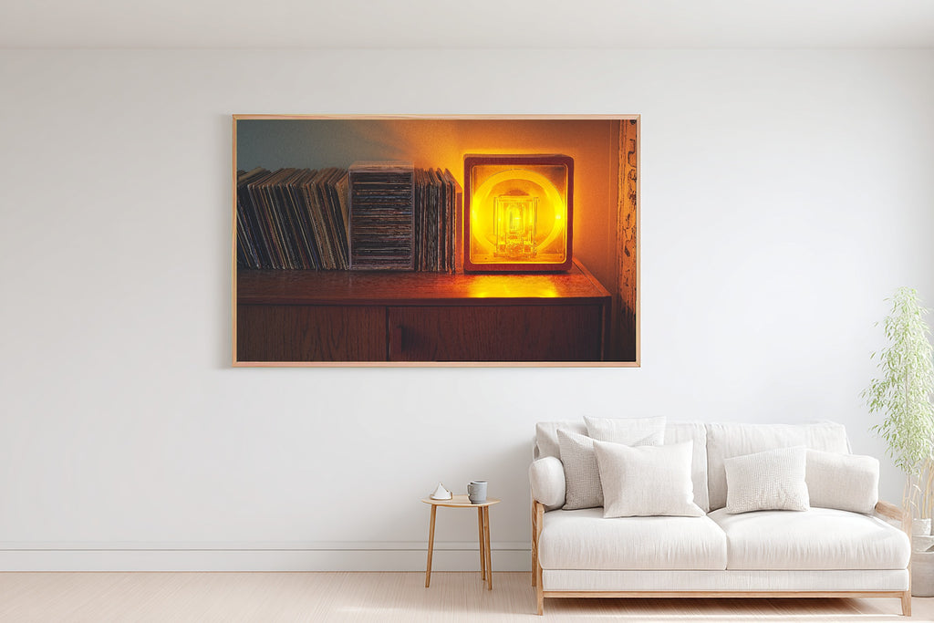Deep Winter Night Lapland Cabin Aurora — Glowing Midnight Wall Art, Warm Bedroom Decor, Stretched Canvas, Ready to Hang — lapland-cabin-aurora-bedroom-wall-art.jpg