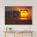 Deep Winter Night Lapland Cabin Aurora — Glowing Midnight Wall Art, Warm Bedroom Decor, Stretched Canvas, Ready to Hang — lapland-cabin-aurora-canvas-print.jpg