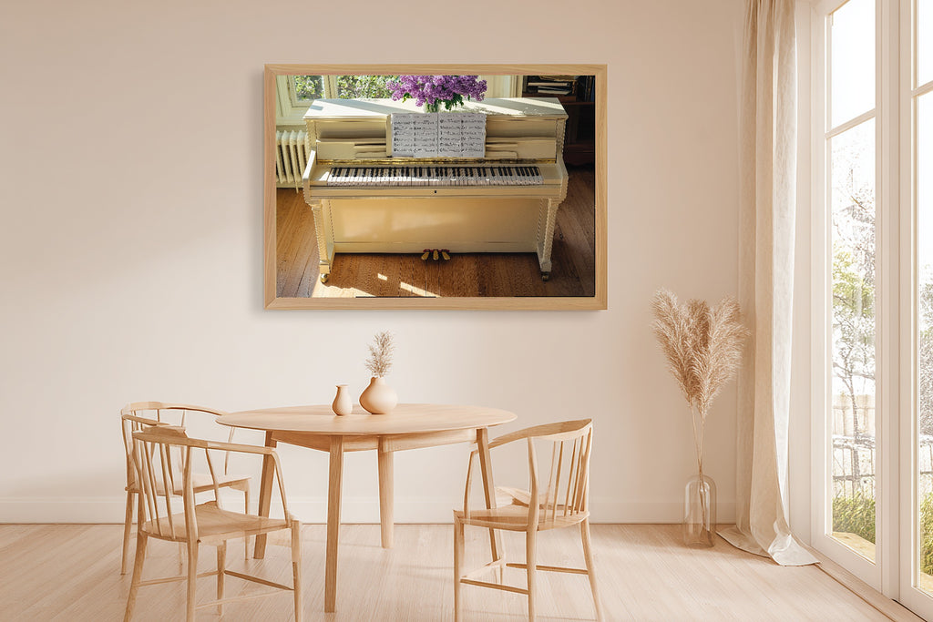 Light Academia Cream Piano Lilacs Museum-Quality Canvas, Soft Painterly Print Wall Art, Bedroom Gallery Wall, Gift Under 100 — light-academia-cream-piano-lilacs-dining-room-wall-art.jpg