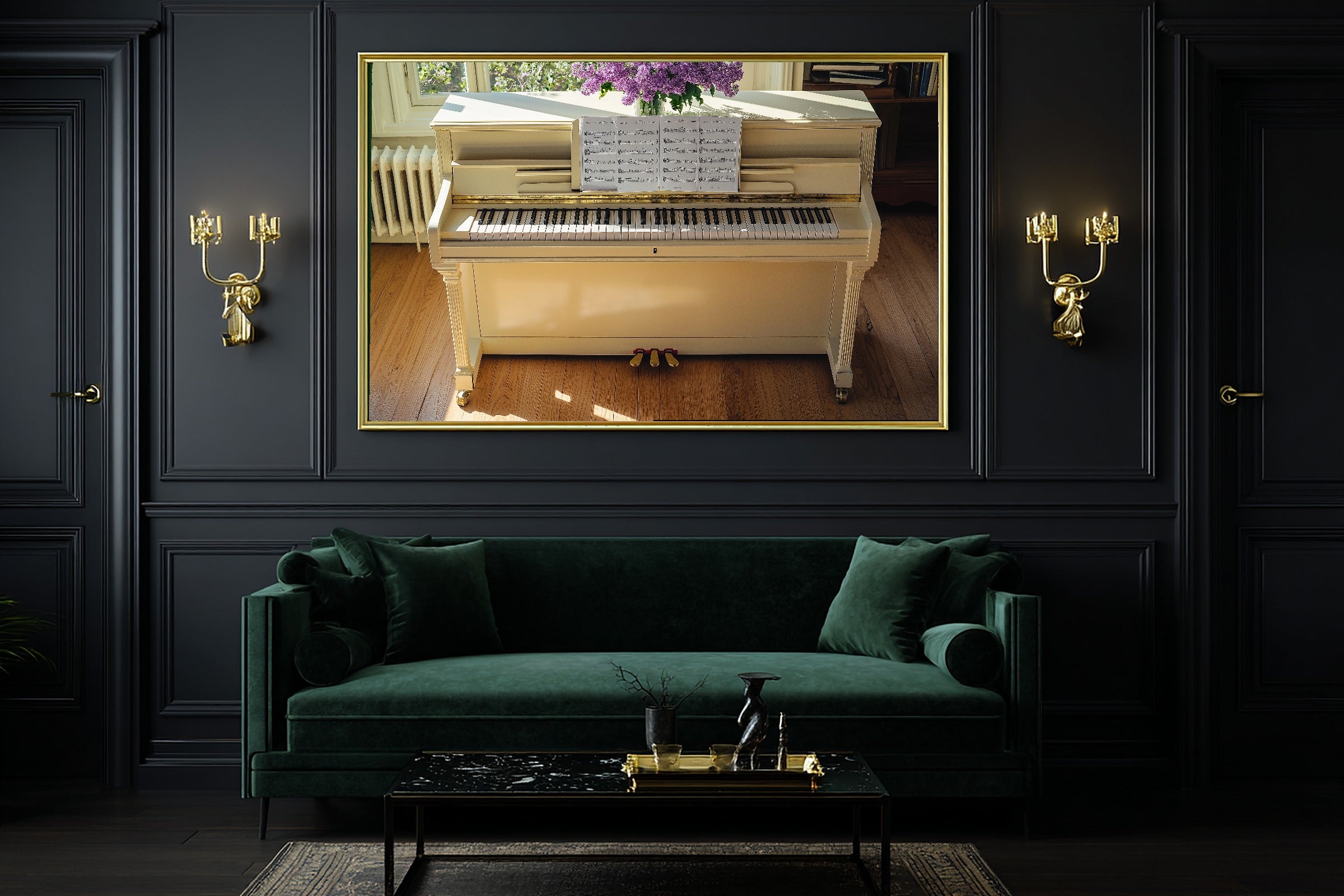 Light Academia Cream Piano Lilacs Museum-Quality Canvas, Soft Painterly Print Wall Art, Bedroom Gallery Wall, Gift Under 100 — light-academia-cream-piano-lilacs-office-wall-art.jpg